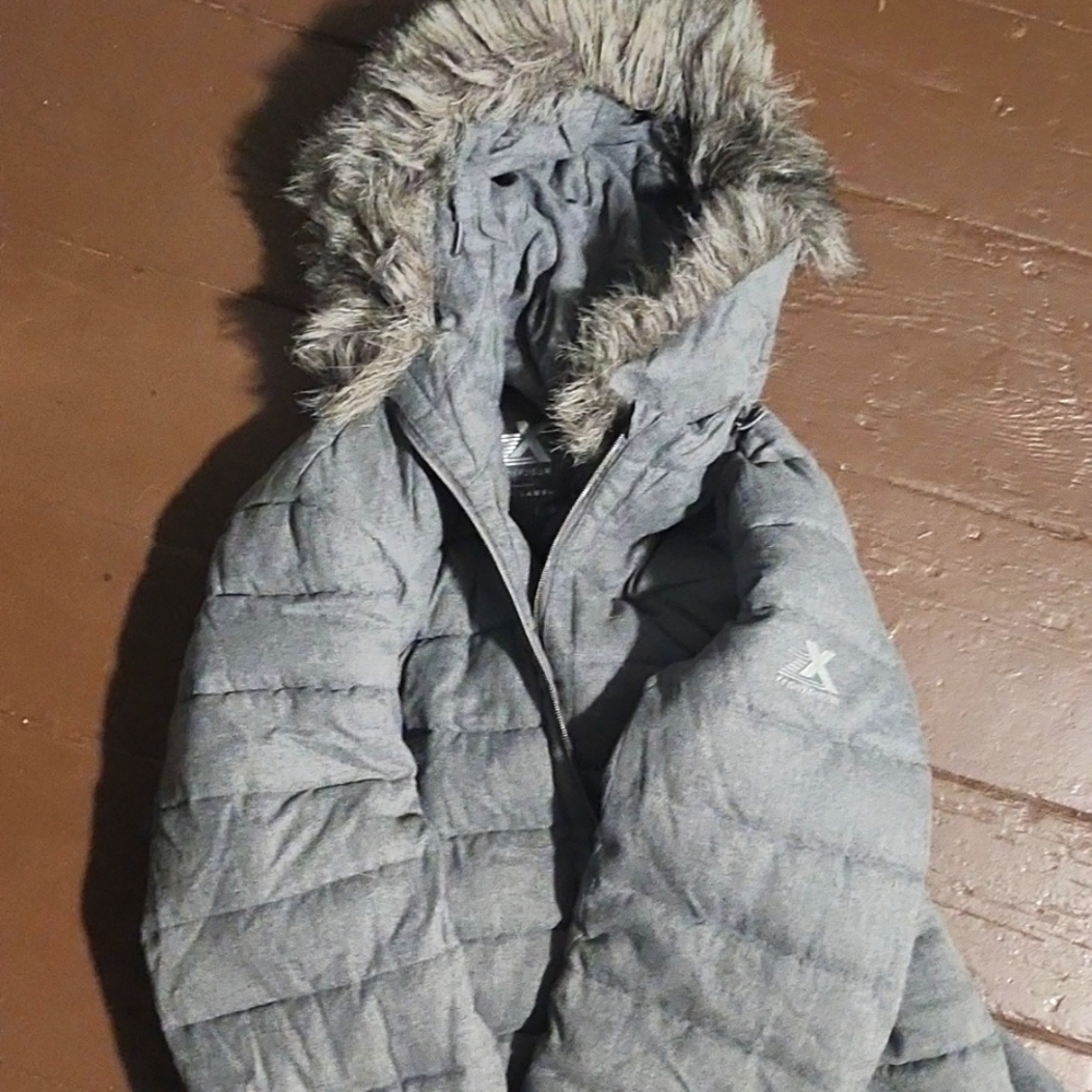 Winter fur hood jacket